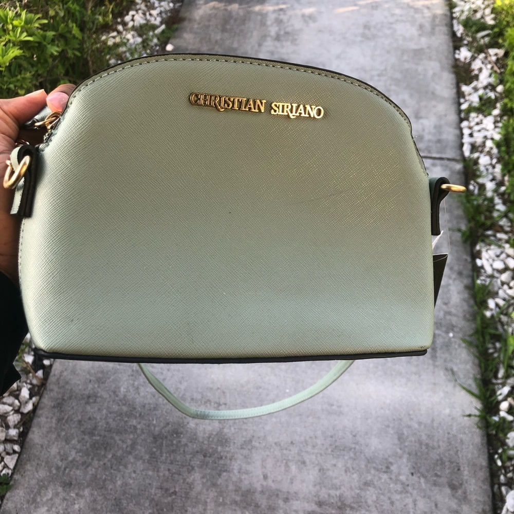 Teal green Christian Siriano crossbody